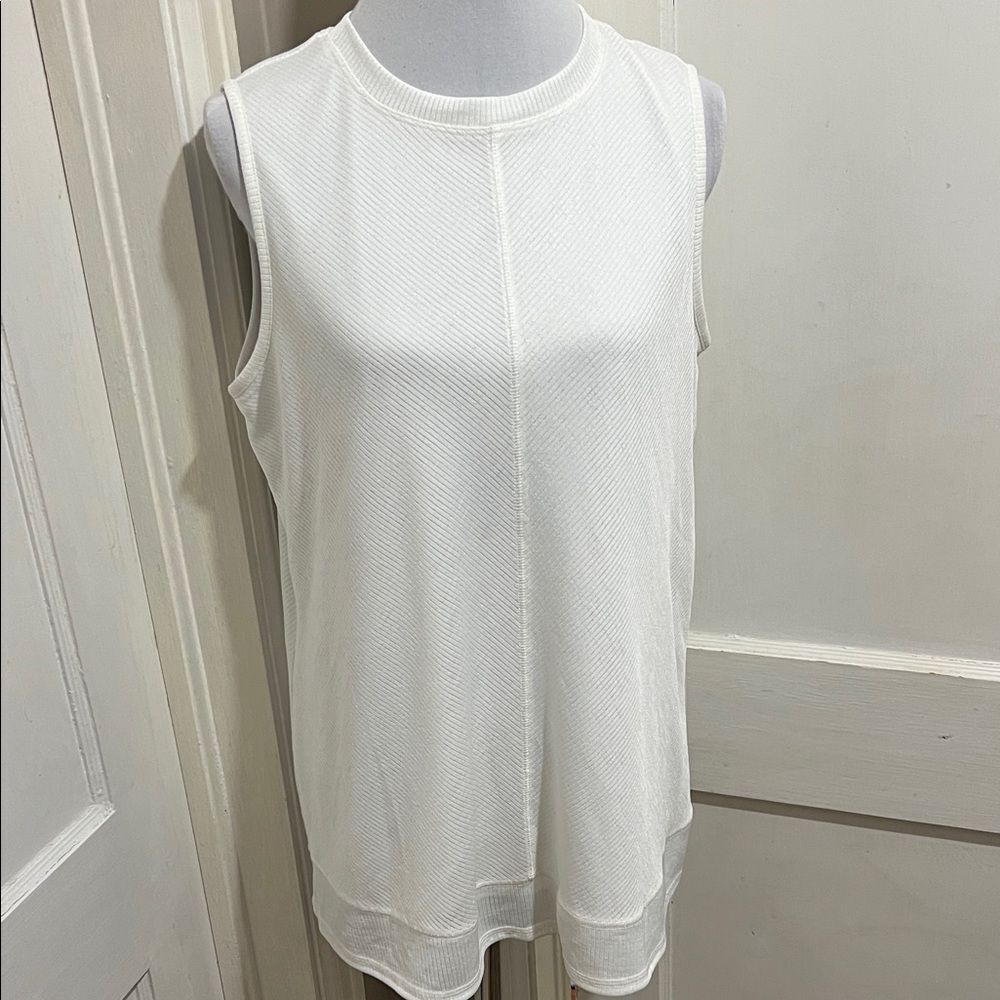 New with Tags Apt. 9 White Ribbed Tank Top Womens XL